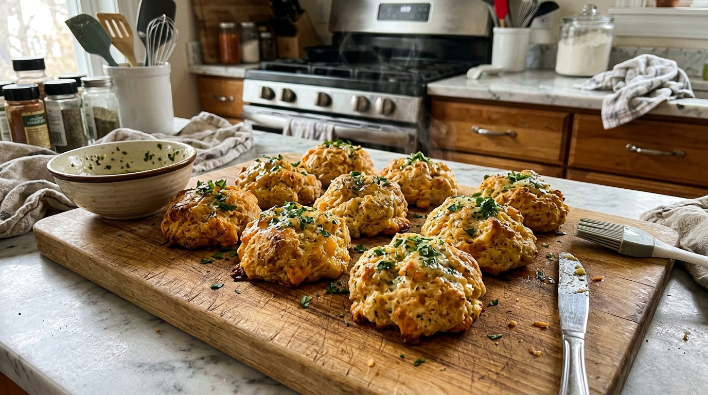 Our Version of Cheddar Bay Biscuits